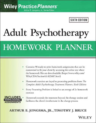 Бумажная книга «Adult Psychotherapy Homework Planner», авторов Артур Э. Джонгсма, мл., Тимоти Дж. Брюс - фото №1