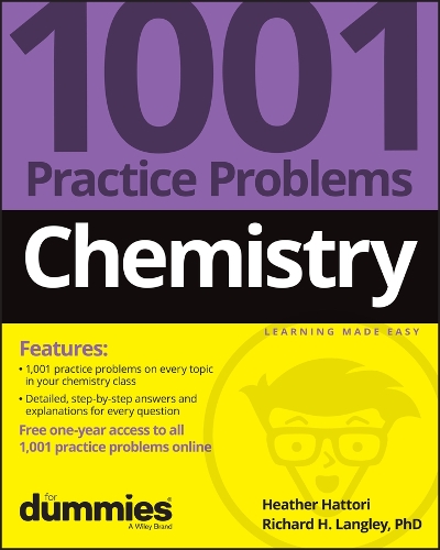 Паперова книга «Chemistry: 1001 Practice Problems For Dummies (+ Free Online Practice)», автор Річард Х. Ленглі - фото №1