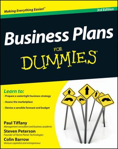 Бумажная книга «Business Plans For Dummies», авторов Пол Тиффани, Стивен Д. Петерсон - фото №1