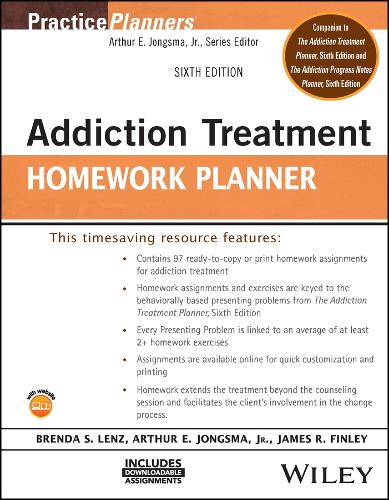 Бумажная книга «Addiction Treatment Homework Planner», авторов Артур Э. Джонгсма, мл., Бренда С. Ленц, Джеймс Р. Финли - фото №1