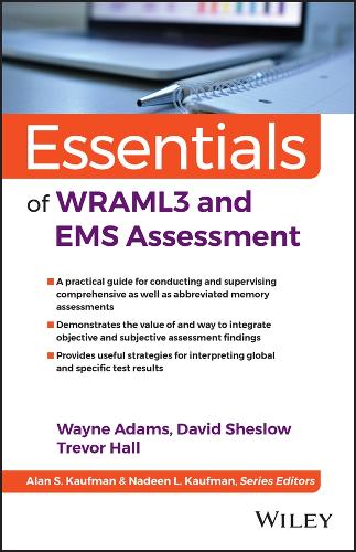[object Object] «Essentials of WRAML3 and EMS Assessment», автор Дэвид Шеслоу - фото №1