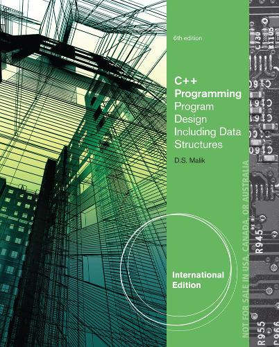 Бумажная книга «C++ Programming: Program Design Including Data Structures, International Edition», автор Д. Малик - фото №1