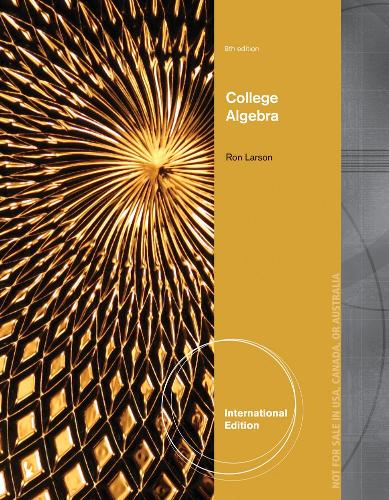 Бумажная книга «College Algebra, International Edition», автор Рон Ларсон - фото №1