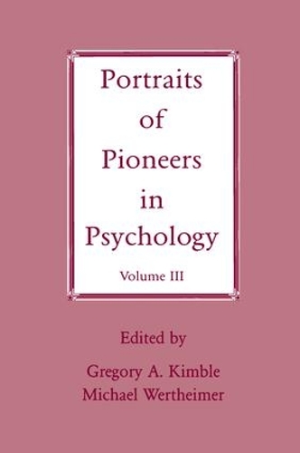 Бумажная книга «Portraits of Pioneers in Psychology: Volume III» - фото №1