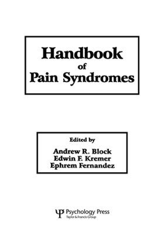 Бумажная книга «Handbook of Pain Syndromes: Biopsychosocial Perspectives» - фото №1