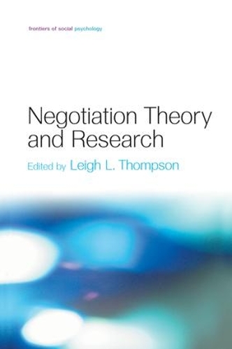 Паперова книга «Negotiation Theory and Research» - фото №1
