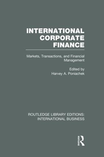 Бумажная книга «International Corporate Finance (RLE International Business): Markets, Transactions and Financial Management» - фото №1