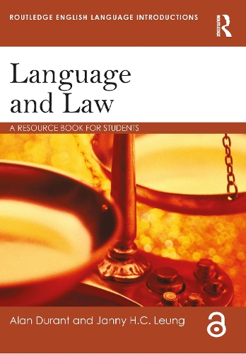 [object Object] «Language and Law: A resource book for students», автор Алан Дюрант - фото №1