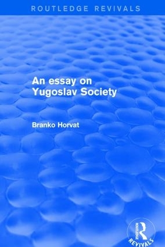 Бумажная книга «An Essay on Yugoslav Society» - фото №1