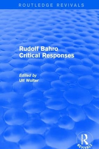 Бумажная книга «Rudolf Bahro Critical Responses» - фото №1
