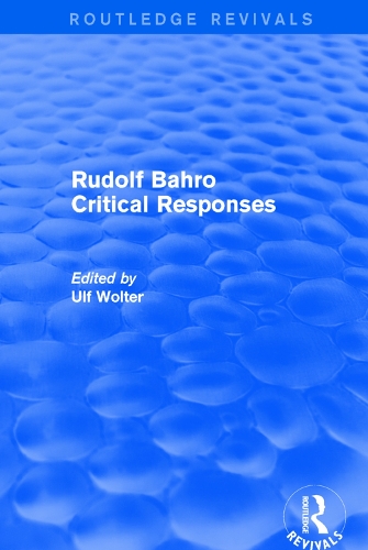 Паперова книга «Rudolf Bahro Critical Responses» - фото №1