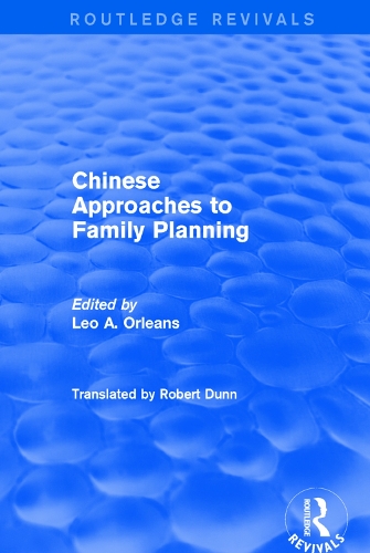 Бумажная книга «Revival: Chinese Approaches to Family Planning (1980)» - фото №1