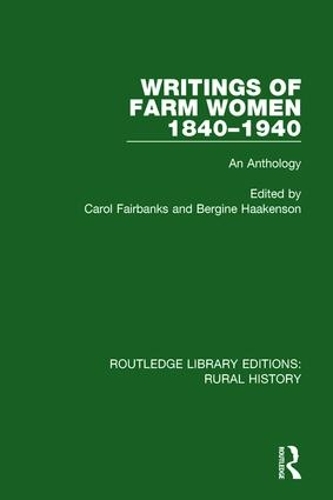 Паперова книга «Writings of Farm Women, 1840-1940: An Anthology» - фото №1