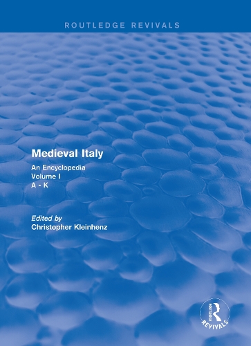 Паперова книга «Routledge Revivals: Medieval Italy (2004): An Encyclopedia - Volume I» - фото №1