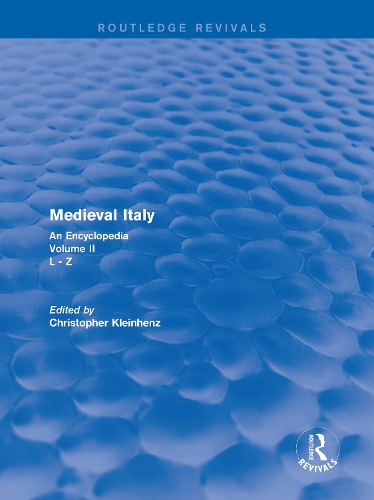 Паперова книга «Routledge Revivals: Medieval Italy (2004): An Encyclopedia - Volume II» - фото №1
