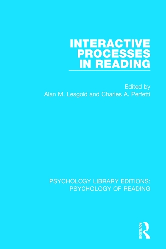 Бумажная книга «Interactive Processes in Reading» - фото №1
