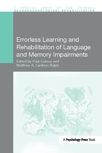 Паперова книга «Errorless Learning and Rehabilitation of Language and Memory Impairments» - фото №1