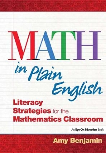 Бумажная книга «Math In Plain English: Literacy Strategies for the Mathematics Classroom», автор Эми Бенджамин - фото №1