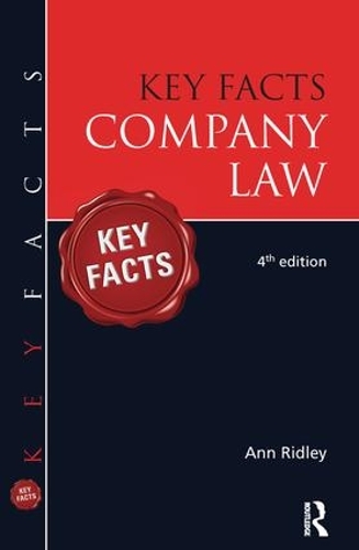 Бумажная книга «Key Facts Company Law», автор Энн Ридли - фото №1