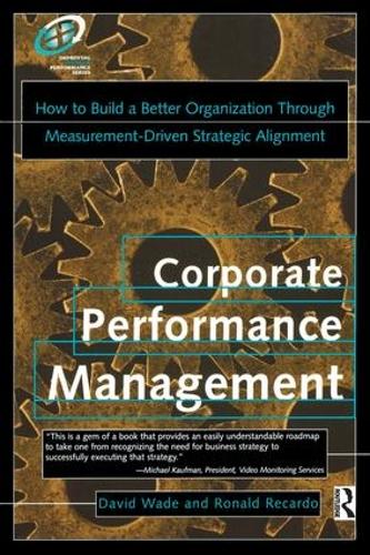 Паперова книга «Corporate Performance Management», авторів Девід Вейд, Рон Рекардо - фото №1
