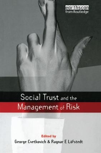 Паперова книга «Social Trust and the Management of Risk», автор Джордж Цвєткович - фото №1