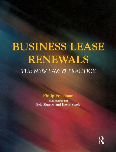 Бумажная книга «Business Lease Renewals», авторов Эрик Шапиро, Кевин Стил, Филип Фридман - фото №1