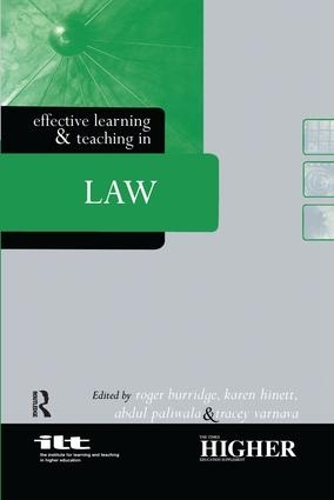 Паперова книга «Effective Learning and Teaching in Law» - фото №1