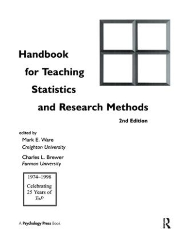 Бумажная книга «Handbook for Teaching Statistics and Research Methods» - фото №1