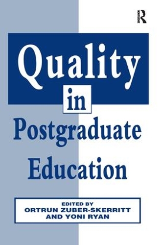 Бумажная книга «Quality in Postgraduate Education» - фото №1