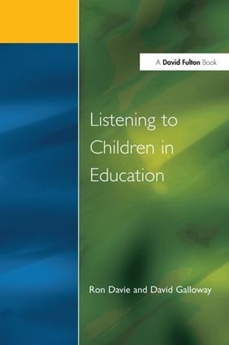 Бумажная книга «Listening to Children in Education», авторов Дэвид М. Гэллоуэй, Рональд Дэви - фото №1