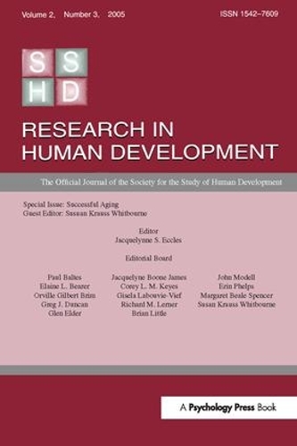 Бумажная книга «Successful Aging: A Special Issue of research in Human Development» - фото №1