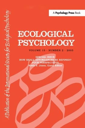 Паперова книга «How Shall Affordances Be Refined?: Four Perspectives:a Special Issue of ecological Psychology» - фото №1