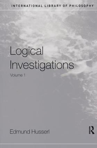 Бумажная книга «Logical Investigations Volume 1», автор Эдмунд Гуссерль - фото №1