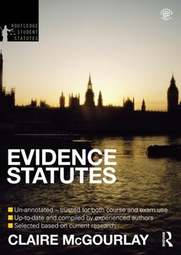 Паперова книга «Evidence Statutes 2012-2013», авторів Клер МакГурлей, Дуглас Крекнелл, Метью Холл - фото №1