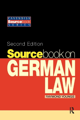 Паперова книга «Sourcebook on German Law» - фото №1