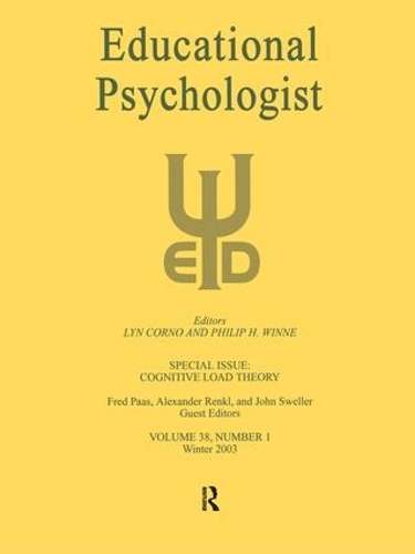 Паперова книга «Cognitive Load Theory: A Special Issue of educational Psychologist» - фото №1