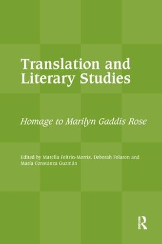 Паперова книга «Translation and Literary Studies: Homage to Marilyn Gaddis Rose» - фото №1