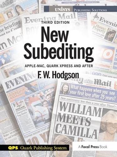 Паперова книга «New Subediting: For Quark Users», автор Ф. В. Ходжсон - фото №1
