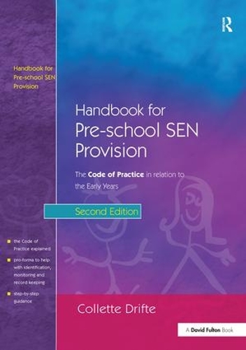 Паперова книга «Handbook for Pre-School SEN Provision: The Code of Practice in Relation to the Early Years», авторів Кріс Спенсер, Кейт Шнеллінг - фото №1