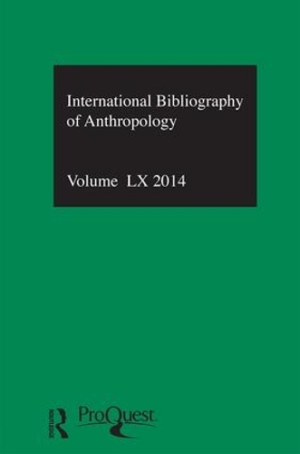 Бумажная книга «IBSS: Anthropology: 2014 Vol.60: International Bibliography of the Social Sciences» - фото №1