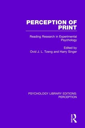 [object Object] «Perception of Print: Reading Research in Experimental Psychology» - фото №1