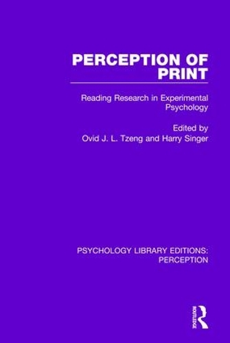 Бумажная книга «Perception of Print: Reading Research in Experimental Psychology» - фото №1