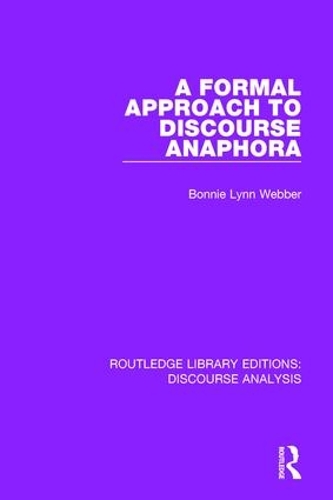 [object Object] «A Formal Approach to Discourse Anaphora» - фото №1