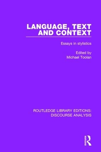 [object Object] «Language, Text and Context: Essays in stylistics» - фото №1