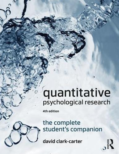 Паперова книга «Quantitative Psychological Research: The Complete Student's Companion», автор Девід Кларк-Картер - фото №1