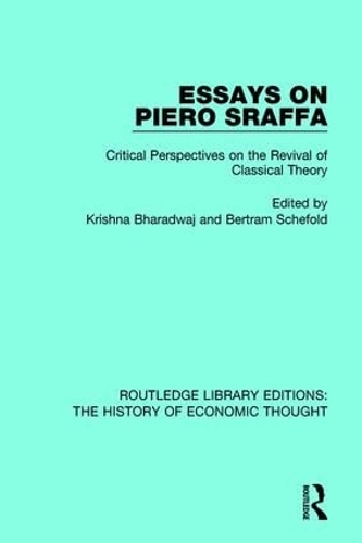 Бумажная книга «Essays on Piero Sraffa: Critical Perspectives on the Revival of Classical Theory» - фото №1