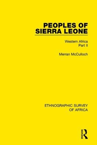 Паперова книга «Peoples of Sierra Leone: Western Africa Part II», автор Мерран Маккалох - фото №1