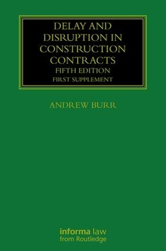 Бумажная книга «Delay and Disruption in Construction Contracts: First Supplement» - фото №1