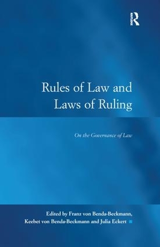 Бумажная книга «Rules of Law and Laws of Ruling: On the Governance of Law» - фото №1