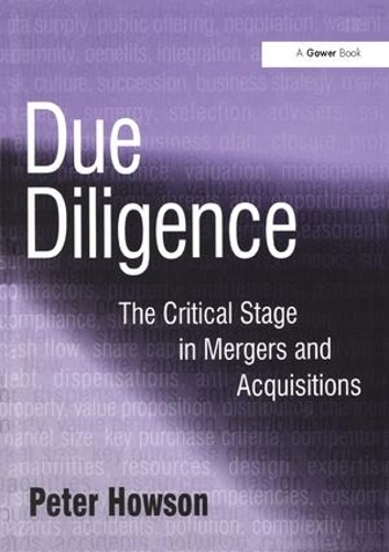 Паперова книга «Due Diligence: The Critical Stage in Mergers and Acquisitions», автор Пітер Хаусон - фото №1